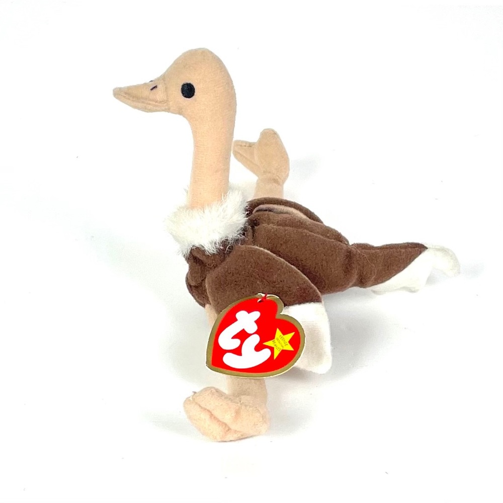 TY Teenie Beanie Baby The Ostrich 1993 - Picture 2 of 7